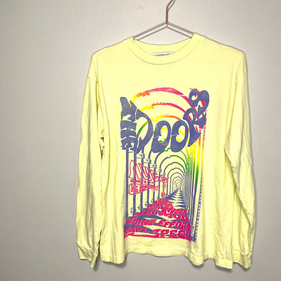 Daydreamer The Doors 1976 Oversized Long Sleeve Tee Tender Yellow Size Small - Picture 2 of 10